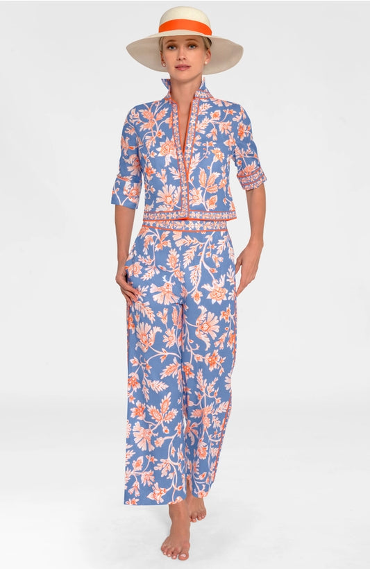 effortless pant -stunning stripe periwinkle