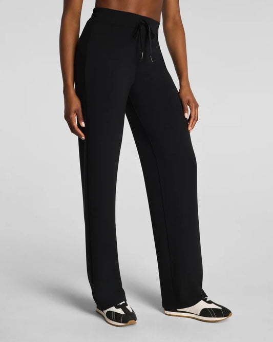 Spanx Very Black Straight Leg Pant