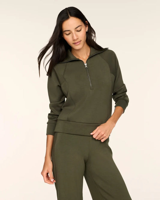 Spanx Monstera Half Zip Top