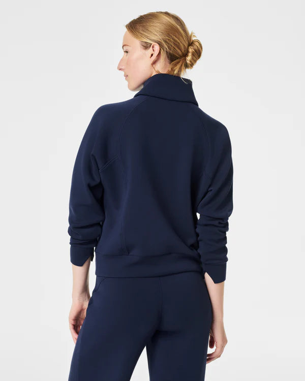 spanx AE wide leg pant navy
