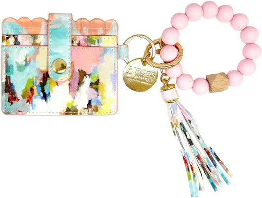 Laura Park Brooks Avenue Keychain Wristlet Wallet