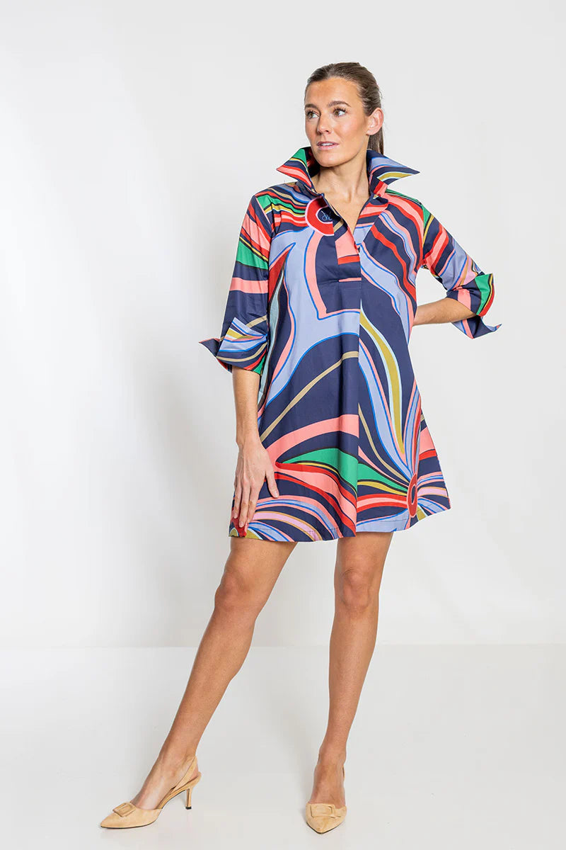 house of mbr entitled ruthie shirt dress short
