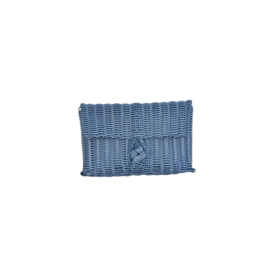 the lilley line fog blue clutch