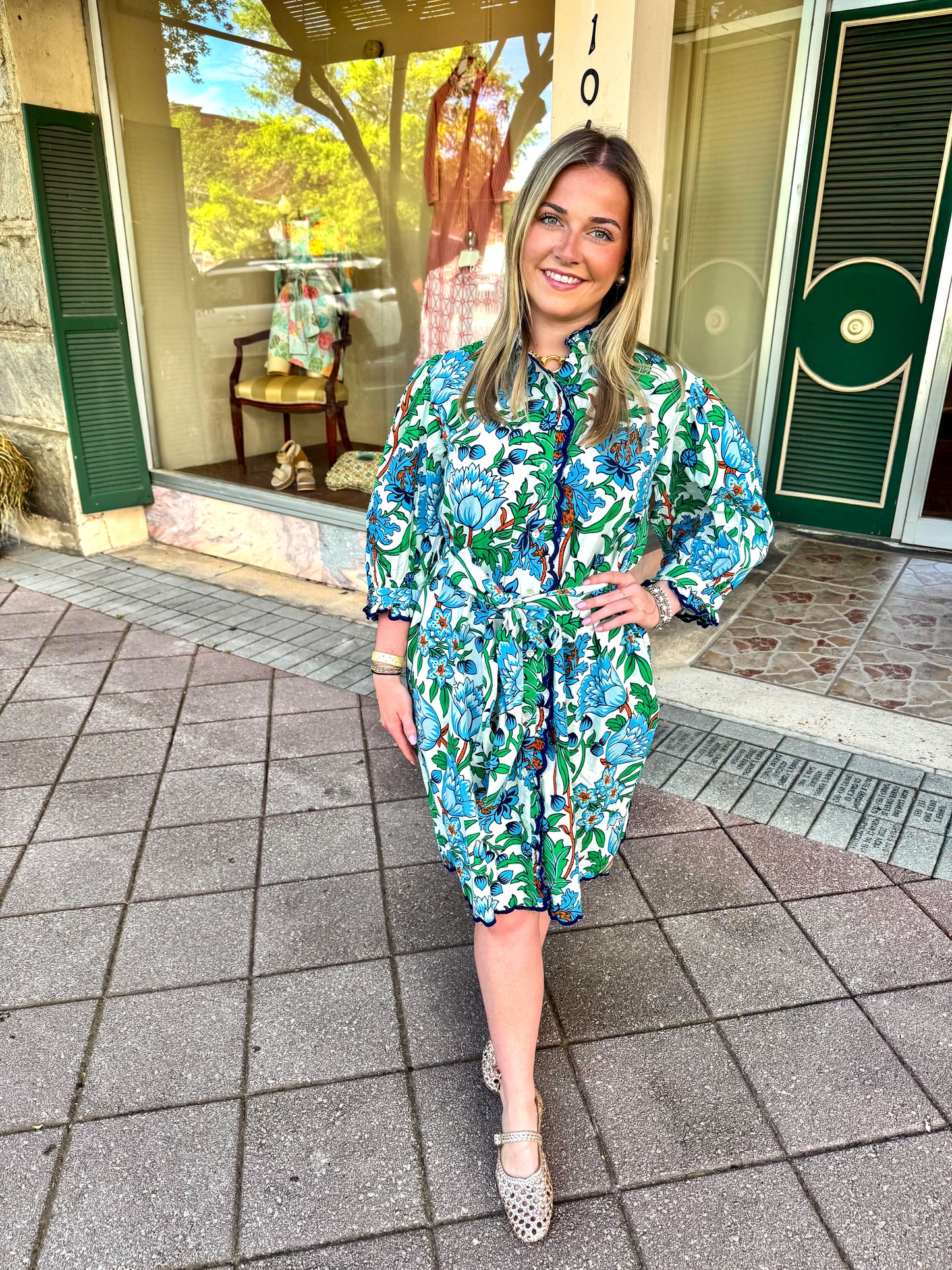 IJ scallop front dress