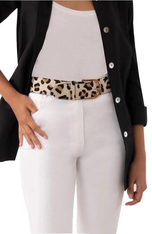 2 inch leopard belt