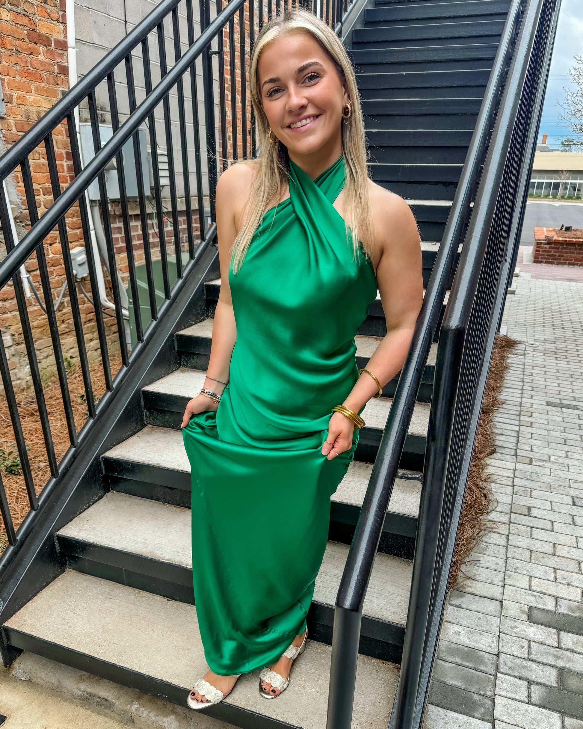 Amanda uprichard jade silk maxi dark green dress Turner's Amanda uprichard jade silk maxi dark green dress Turner's