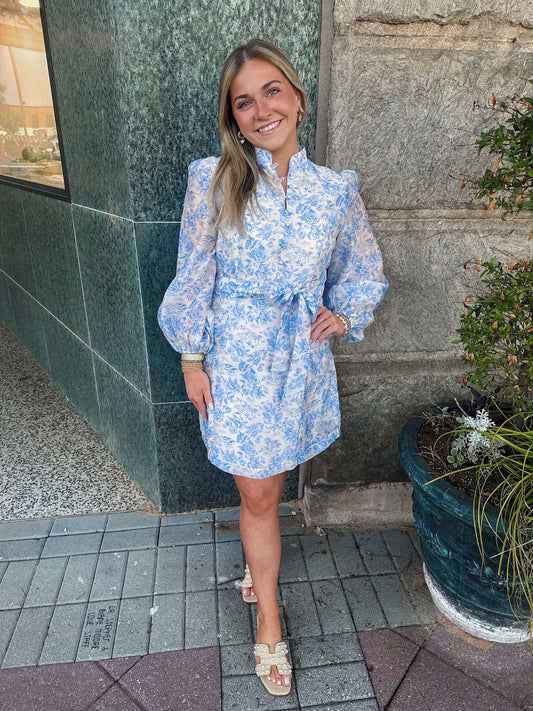 blue bashful dress