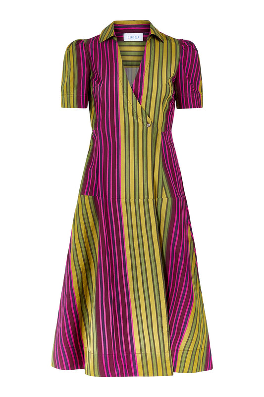 PreviousNext    Clark Dress, Wildberry Stripes