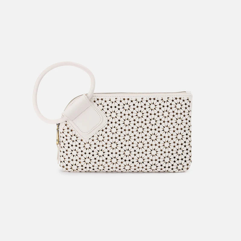 hobo sable ecru wristlet