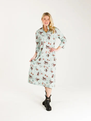 Holly Shae Grace Stretch Poplin Dogs and Drake dress