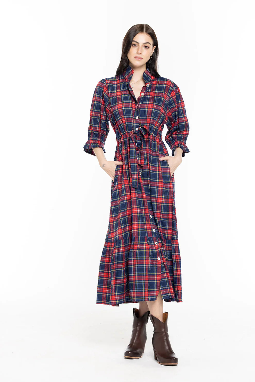 holly shae catherine dress tartan plaid