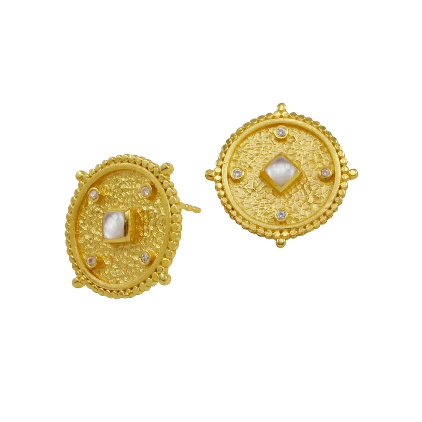 Betty Carre Bellagio Earrings- Mother of Pearl