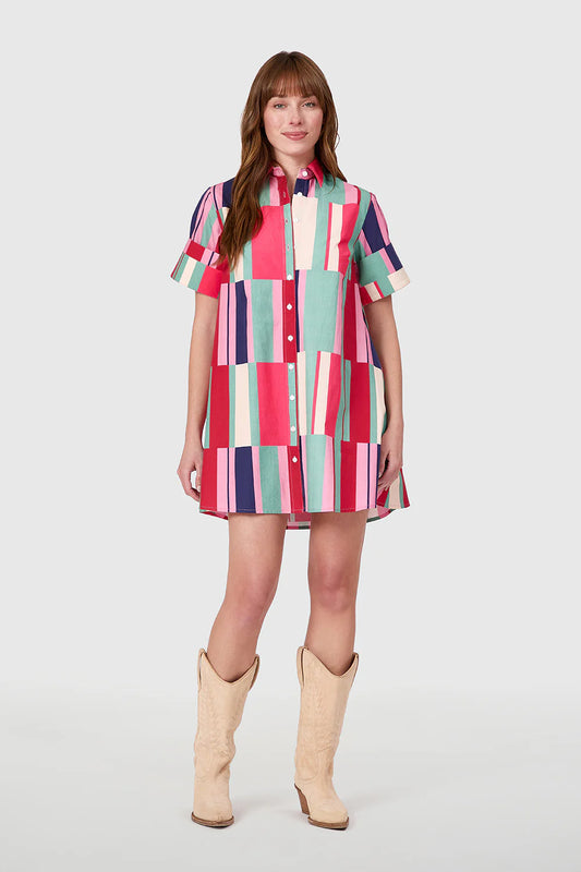 livro dock dress woodland stripes