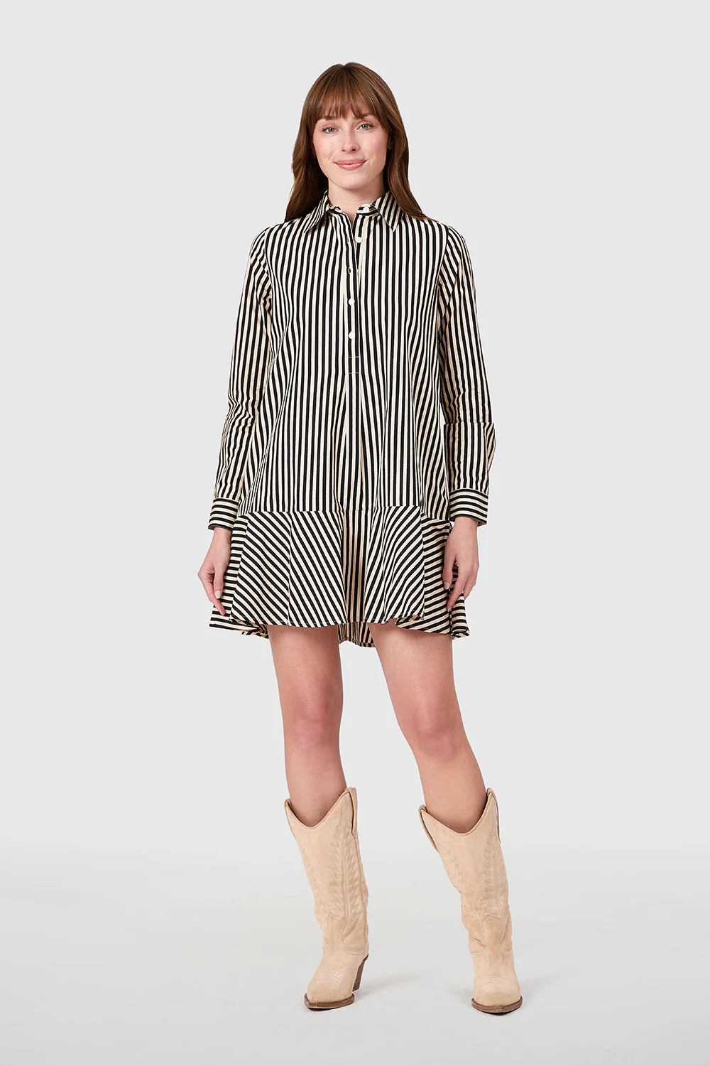 livro polly dress pinstripe