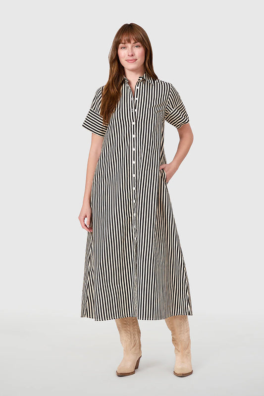 livro ganache pinstripe gibbons dress