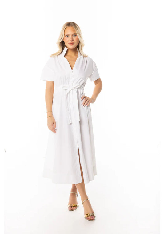 holly shae bria solid white dress