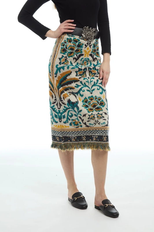 Patty Kim Birdie Knit Skirt
