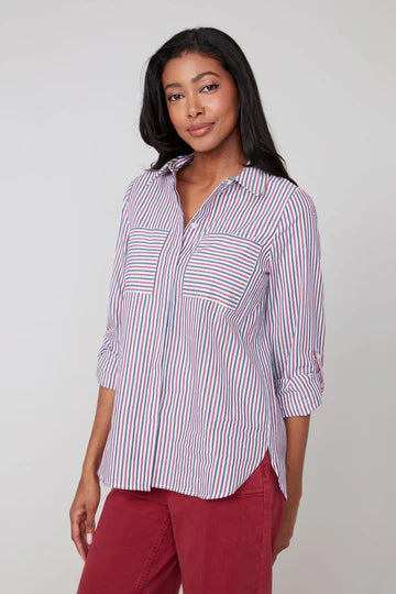 R5203 Button Down Stripe Shirt