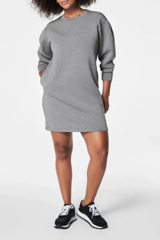 Spanx crew neck dress MD Grey Heather