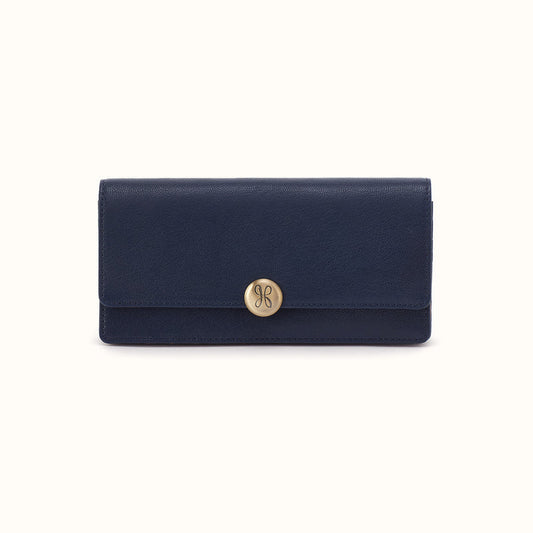 Hobo Ink Navy Hutton Large Wallet