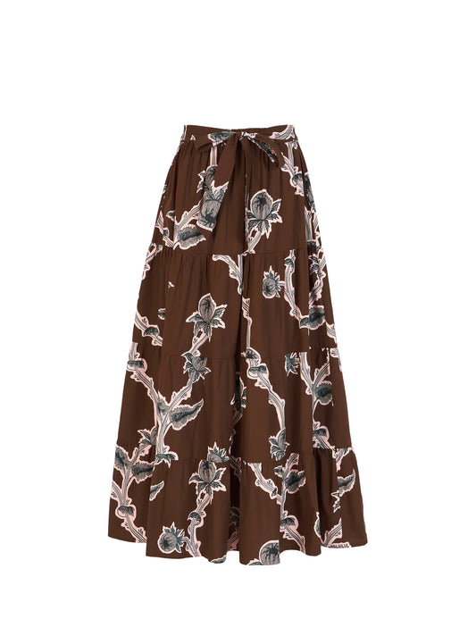 beyond by vera gia skirt woodlands brown 1152