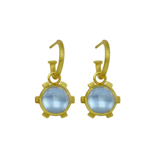 betty carre flora earrings tanzanite