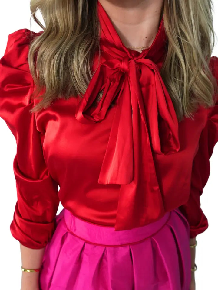 Katherine top Ruby Red