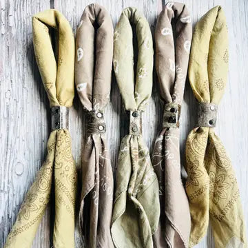 Earth Toned Hand Dyed Bandanas