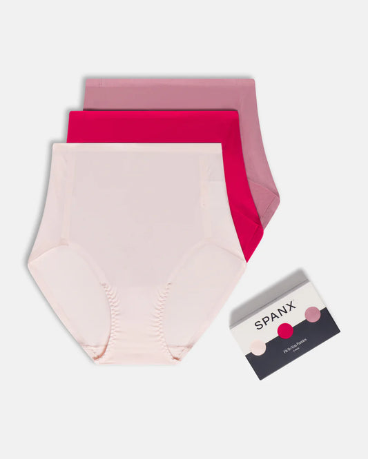 SPANXsmooth™ Fit‑To‑You Brief 3-Pack Box- one size
