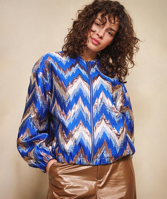 jacket bomber jacquared zigzag f2519500