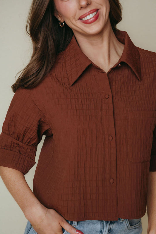 Laroque Brown Maeve Top