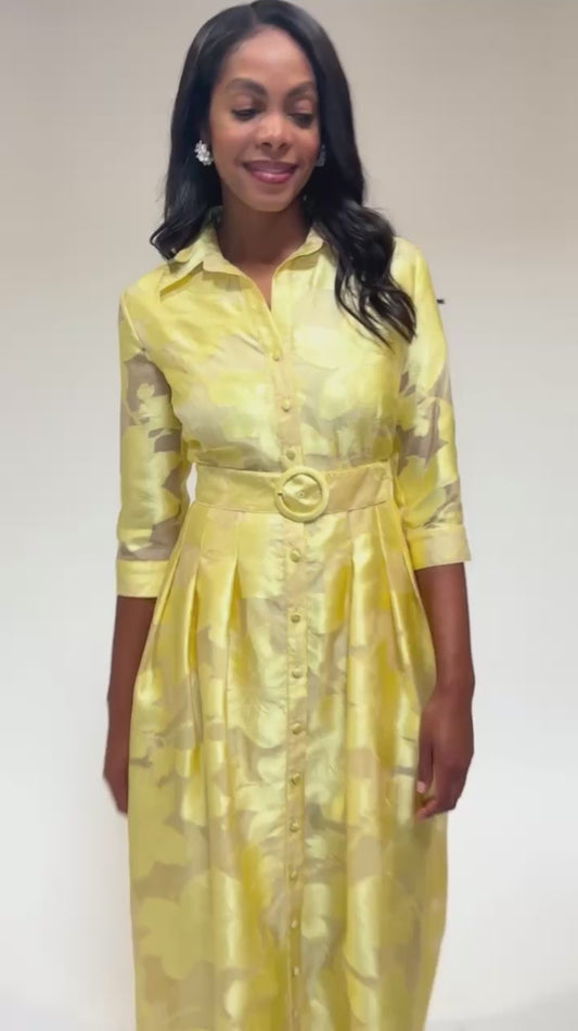 abbey glass cecilia gown dress yellow azalia organza