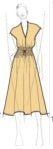 spanx poplin smocked midi dress sunbeam